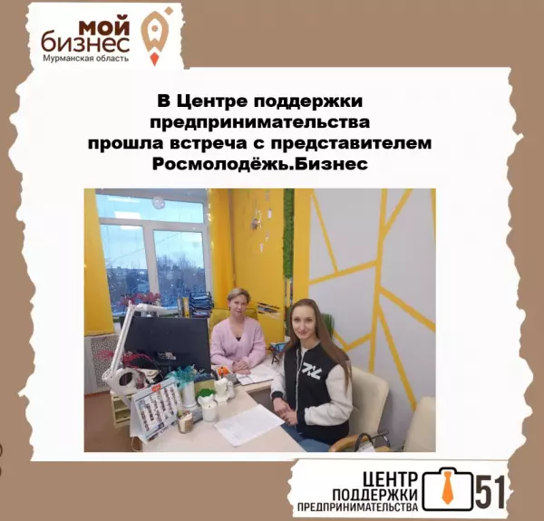 В Центре поддержки предпринимательства  прошла встреча с представителем Росмолодёжь.Бизнес
