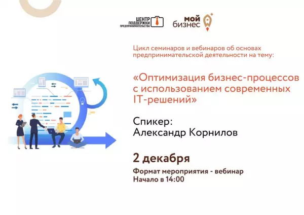 Предпринимателей Мурманской области приглашают принять участие в вебинаре «Оптимизация бизнес-процессов с использованием современных IT-решений»